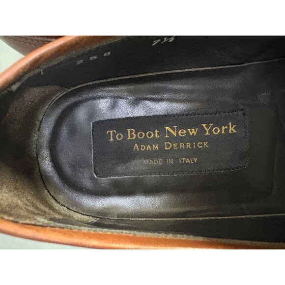 To Boot New York Men's Penny Loafer Dress Shoes Size EU 7.5 US 8.5 Made In Italy - Picture 11 of 12